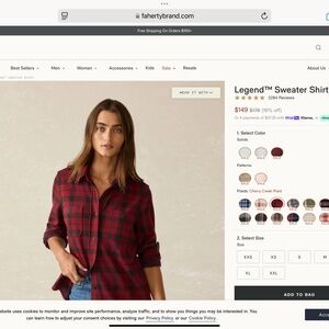 FAHERTY LEGEND SWEATER SHIRT/